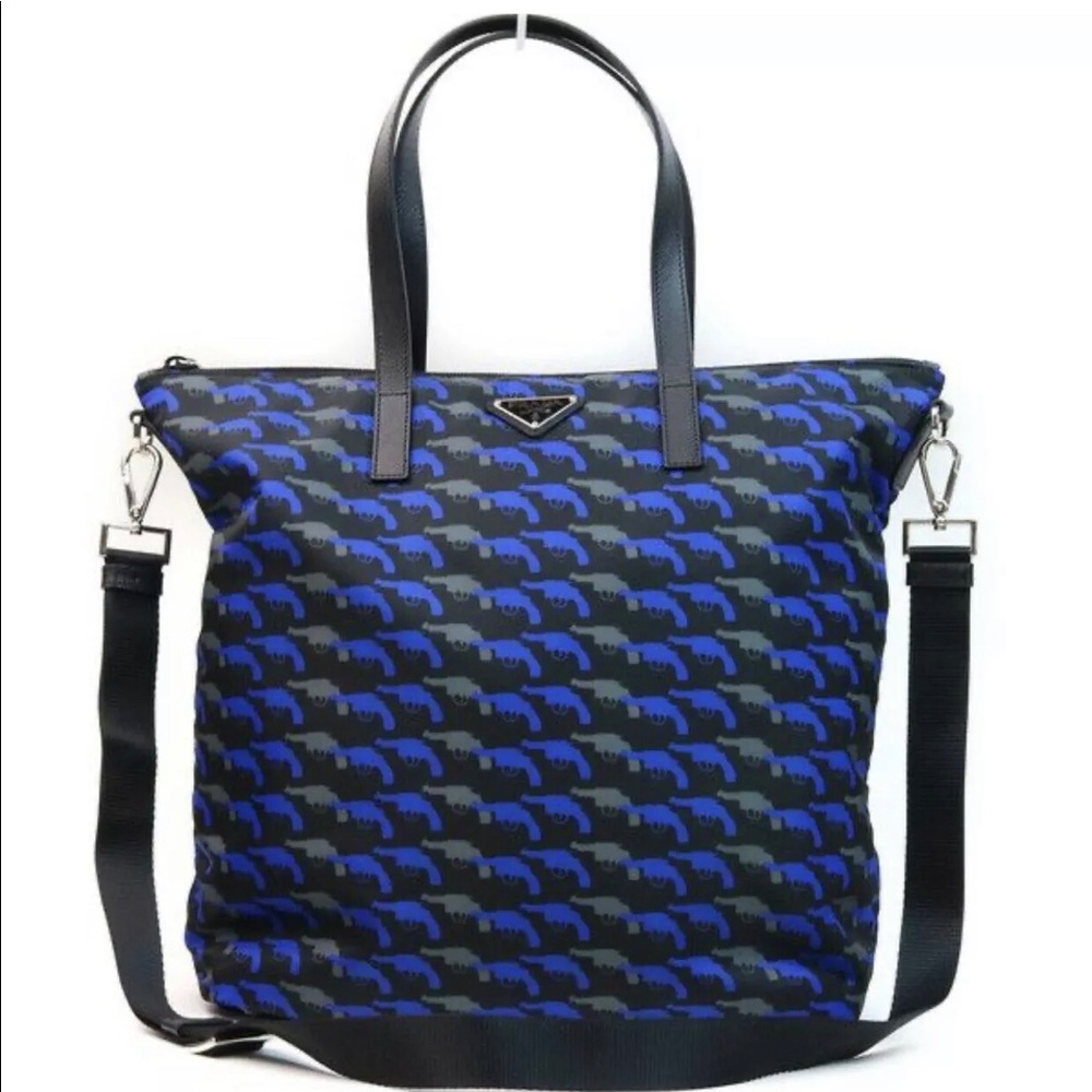 PRADA Bag Pistol Pattern Tessuto Shoulder Bag